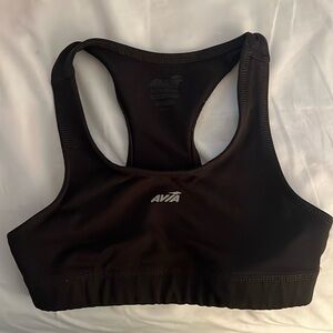 Girls Avia Black Size 6 (small) sports bra